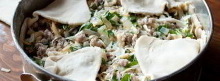 пирог с мясом и сыром. Шаг 5