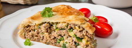 пирог с мясом и сыром. Шаг 7