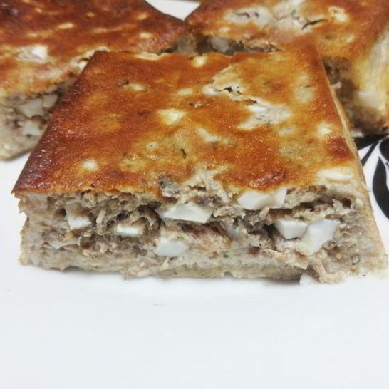 Рецепт пирога с рыбной консервой