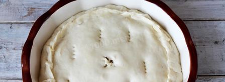 пирог с рыбой и рисом. Шаг 7