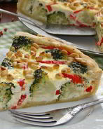 Пирог с творогом и брокколи