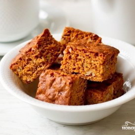 Рецепт пирога с вареной сгущенкой и грецкими орехами