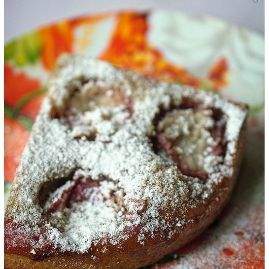 Рецепт пирога со сливами для поста