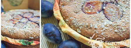 пирог со сливами для поста. Шаг 7