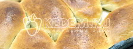 пироги с капустой и грибами лапти. Шаг 12