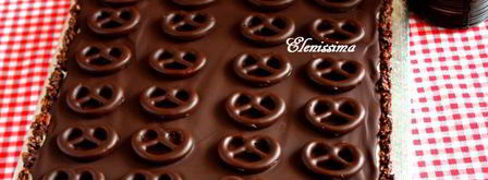 шоколадный пирог с мини-бретцелями. Шаг 14