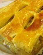 Слоеный пирог с капустой