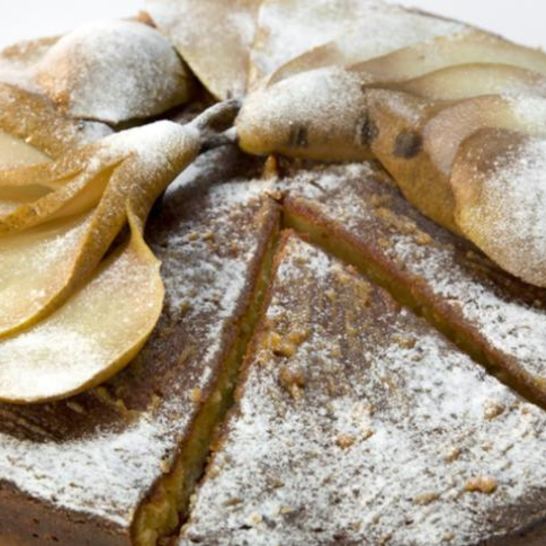 Рецепт сметанно-сливочного пирог с грушей