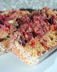 Свекольный пирог с орехами