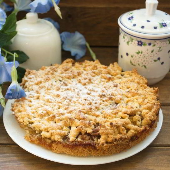 Рецепт тертого пирога с яблоками