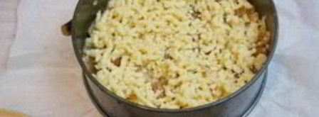 тертый пирог с яблоками. Шаг 6