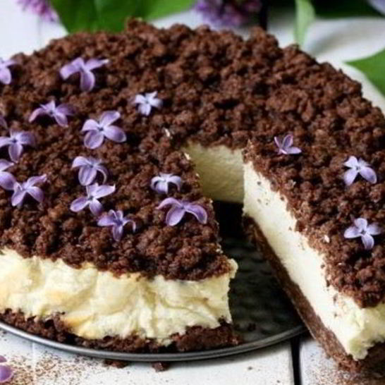 Рецепт торфяного пирога с творожно-сметанной начинкой