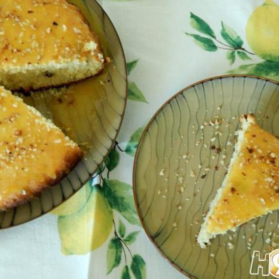 Рецепт творожного пирога со сливично-апельсиновым соусом