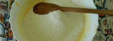 творожный пирог со сливично-апельсиновым соусом. Шаг 3