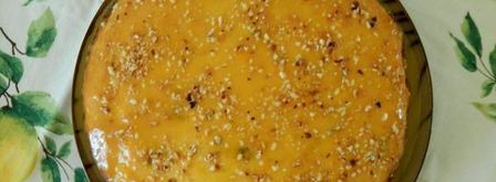 творожный пирог со сливично-апельсиновым соусом. Шаг 7