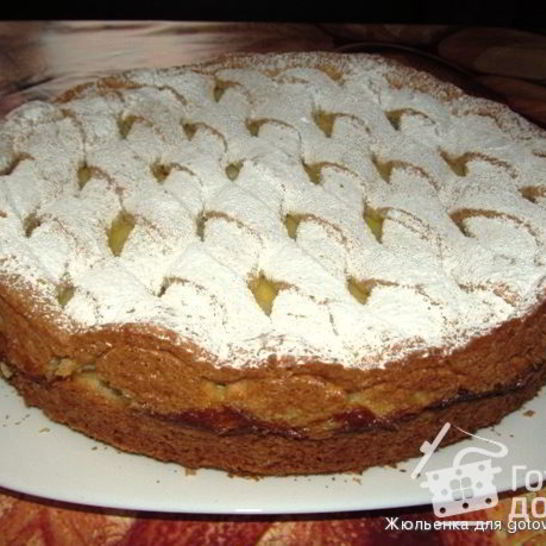 Рецепт яблочного пирога с нежным кремом
