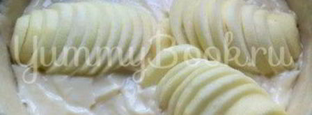 яблочный пирог с пудингом и марципаном. Шаг 8