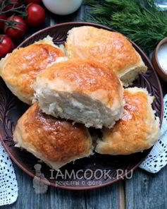 Духовые пирожки с печенкой