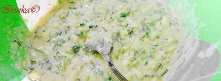 оладушки-пирожки с зеленью и яйцом. Шаг 6