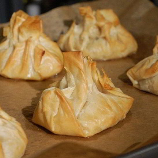 Рецепт пирожков из теста фило с рисом и грибами