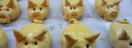 пирожки с фаршем в духовке румяные хрюшки. Шаг 14