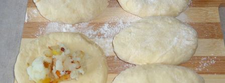 пирожки с картошкой на кефире жареные. Шаг 9