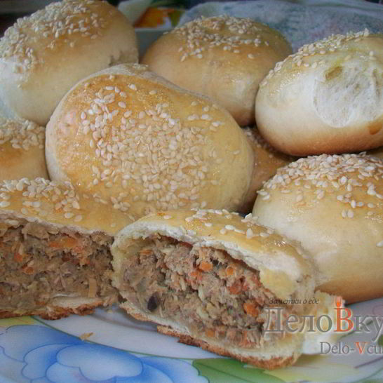 Рецепт пирожков с мясом в духовке