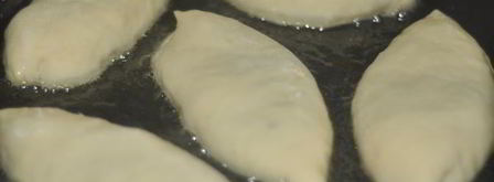 пирожки с ветчинной, сыром и зеленью. Шаг 4