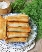 Пирожки-сигары с творогом