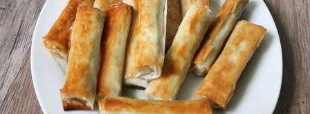 пирожки-сигары с творогом. Шаг 10