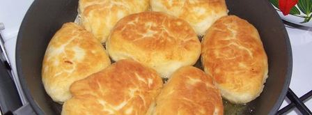 пирожки жареные с картошкой и куриной печенкой. Шаг 9