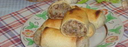 постные пирожки с гречкой и грибами. Шаг 9