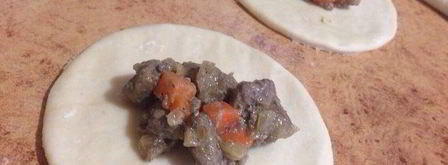 скороспелые пирожки с печенью и овощами. Шаг 7