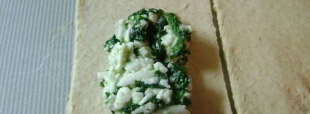 творожно-сырные пирожки со шпинатом. Шаг 7