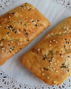 Закусочные пирожки с сыром на тесте с морской капустой