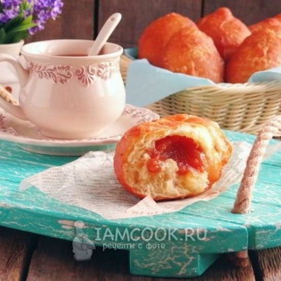 Рецепт жареных пирожков с повидлом