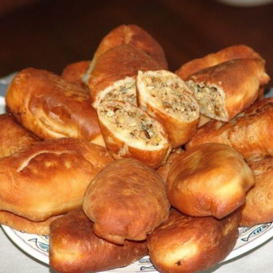 Рецепт жареных пирожков с требухой