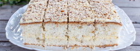 бисквитное пирожное с масляно-ореховым кремом. Шаг 4