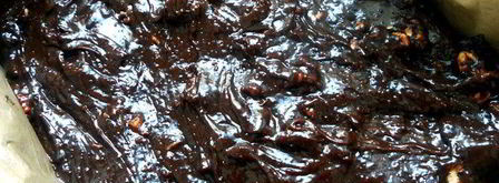 брауни с клюквой и грецкими орехами. Шаг 7