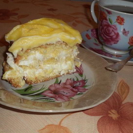 Рецепт лимонного пирожного