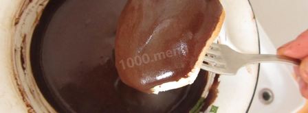 пирожное буше глазированные с малиново-ореховым кремом. Шаг 12