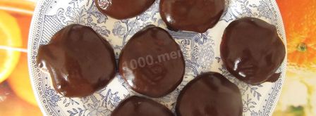 пирожное буше глазированные с малиново-ореховым кремом. Шаг 13