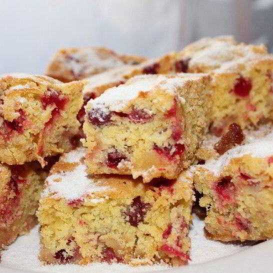 Рецепт пирожного с клюквой
