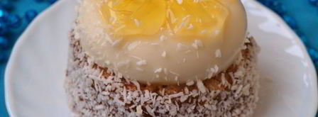 пирожное цветы под снегом. Шаг 4