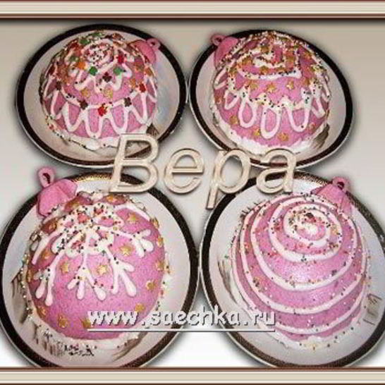 Рецепт пирожных елочный шар