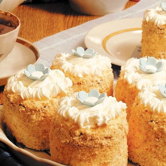 Рецепт пирожных из бисквитного теста