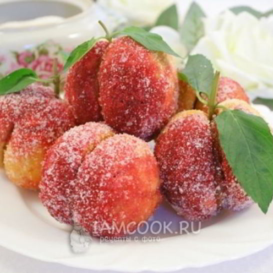 Рецепт пирожных персиков