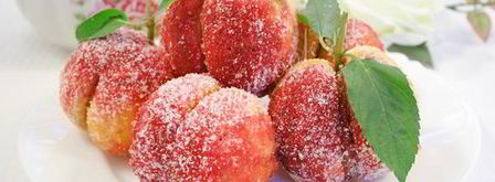 пирожные персики. Шаг 12