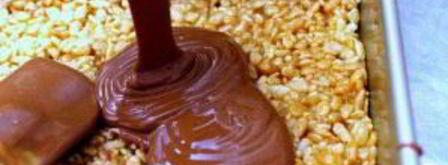 пирожные с арахисовым маслом и воздушным рисом. Шаг 3