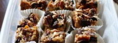 пирожные с шоколадом, сгущенкой и орехами. Шаг 4